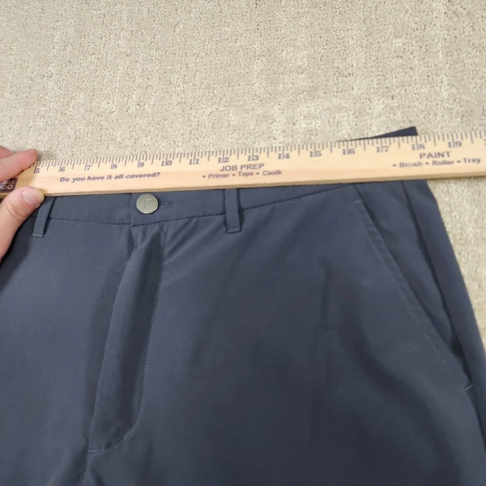 Primo Golf Jogger Pants Men 36 Tall Golf Chino Slim Fit Ankle Zip Gray Woven